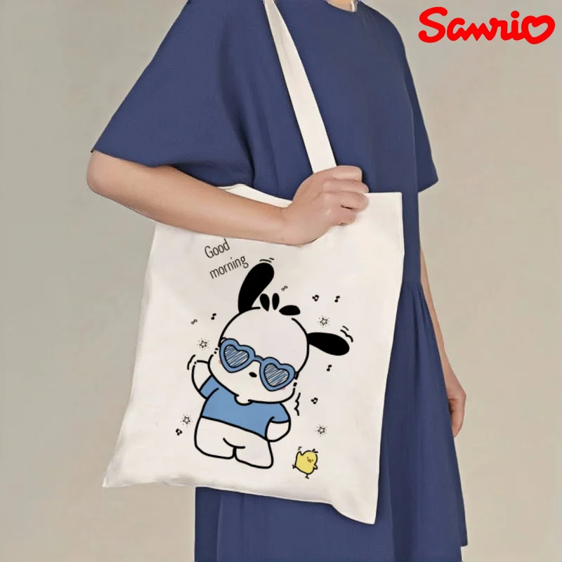1pc Cute Pochacco Canvas Shoulder Bag, Double-sided Print Large Capacity Daily Casual Travel Shopping Tote Bag
1pc Cute Pochacco Canvas Shoulder Bag, Double-sided Print Large Capacity Daily Casual Travel Shopping Tote Bag