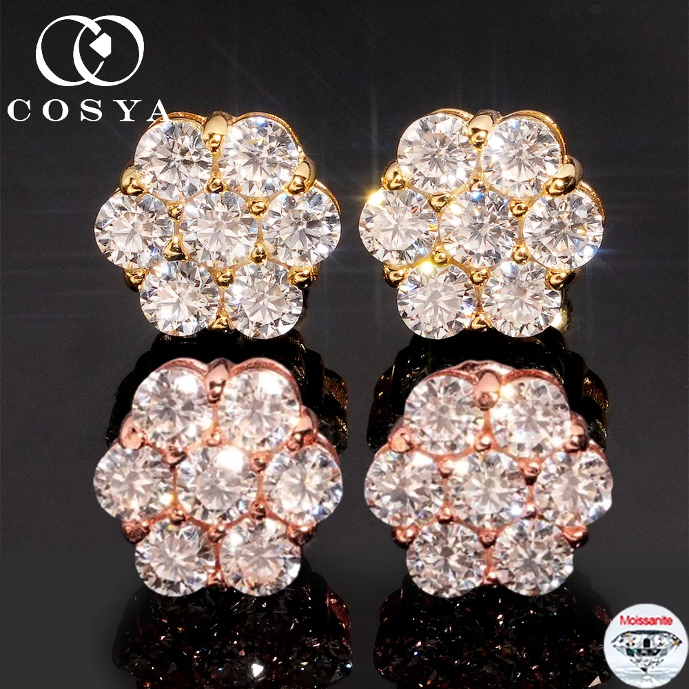 Серьги-гвоздики COSYA с цветами и муассанитом для женщин, серебро S925, цвет D, VVS1, лабораторные бриллианты, свадебные, сверкающие, изысканные ювелирные изделия, подарок
Серьги-гвоздики COSYA с цветами и муассанитом для женщин, серебро S925, цвет D, VVS1, лабораторные бриллианты, свадебные, сверкающие, изысканные ювелирные изделия, подарок