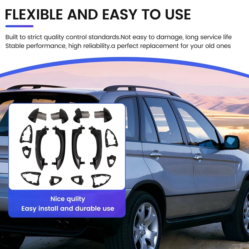 Car Outside Door Handle Kit For BMW X5 E53 2000-2006 Car Exterior Door Handle Cover Car Accessories
Car Outside Door Handle Kit For BMW X5 E53 2000-2006 Car Exterior Door Handle Cover Car Accessories