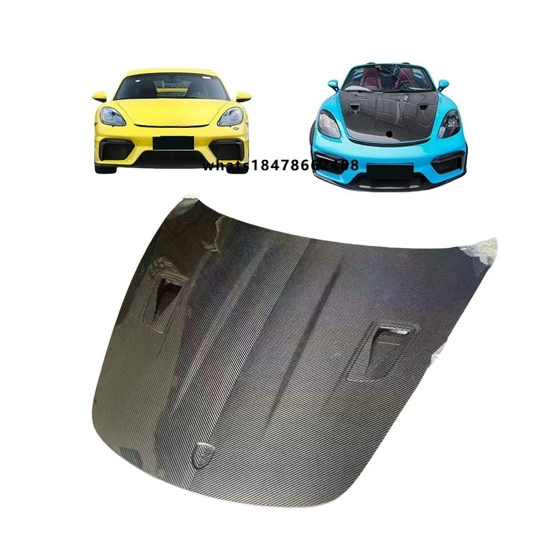 High Quality Carbon Fiber Bonnet Hood Accessories for Cayman Boxster 718 GT4 Upgrade RS Design Engine Cover
High Quality Carbon Fiber Bonnet Hood Accessories for Cayman Boxster 718 GT4 Upgrade RS Design Engine Cover