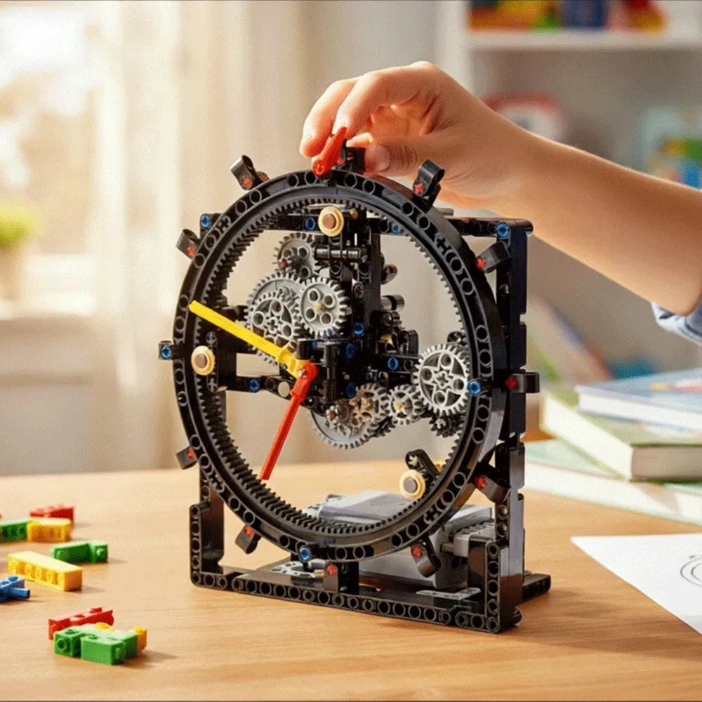 Электрический технический конструктор MOC: Набор для сборки моторизованных часов из кирпичиков, подарок для детей на Рождество, DIY-подарок
Электрический технический конструктор MOC: Набор для сборки моторизованных часов из кирпичиков, подарок для детей на Рождество, DIY-подарок