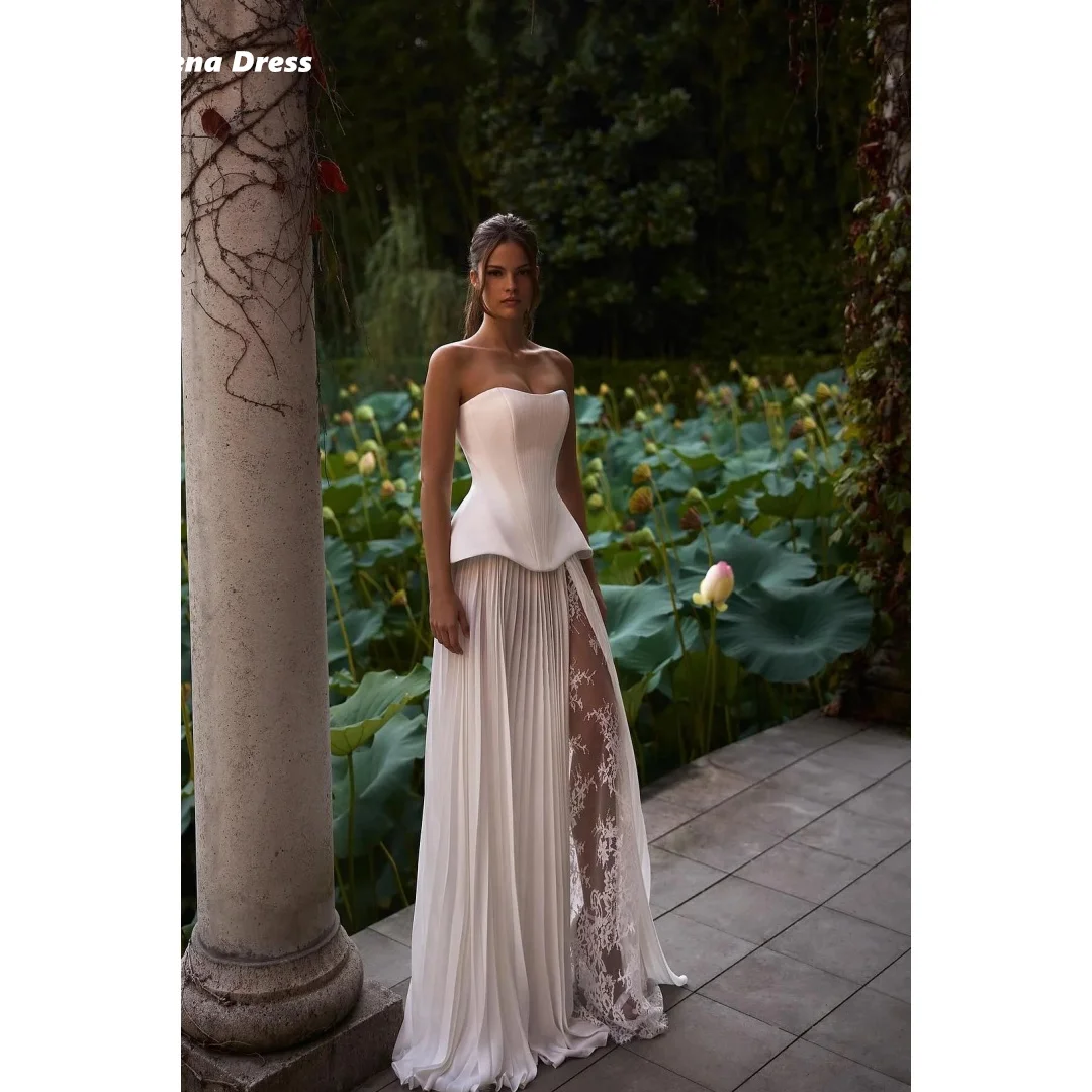 Lena Women's Prom Dress 2025 Off-shoulder Line A Wedding Evening Dress Woman Custom Made Elegant Party Dresses for Wedding Woman
Lena Women's Prom Dress 2025 Off-shoulder Line A Wedding Evening Dress Woman Custom Made Elegant Party Dresses for Wedding Woman
