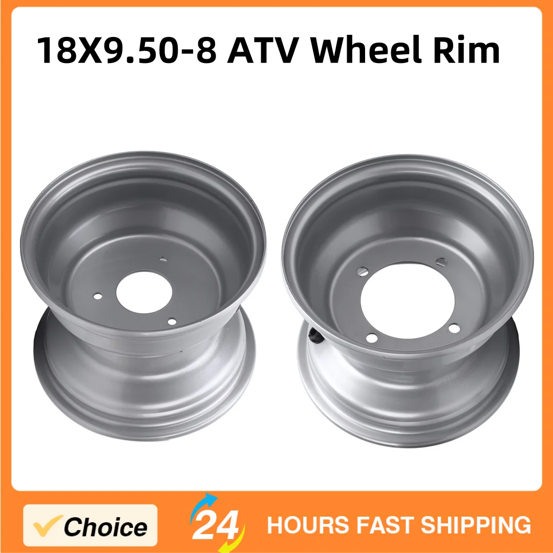 ATV Wheel Hub 18X9.50-8 ATV Wheel Rim For ATV Go Karts Golf Carts High Strength Aluminum Alloy 8 Inch Silver Wheel Rim Hub
ATV Wheel Hub 18X9.50-8 ATV Wheel Rim For ATV Go Karts Golf Carts High Strength Aluminum Alloy 8 Inch Silver Wheel Rim Hub 