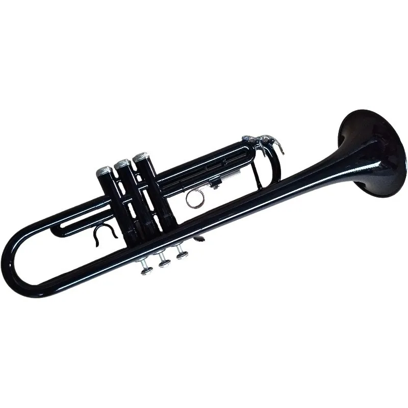 Hooqu Wholesale Brass Trumpet Instrument Beginners Grade Black Color B Flat Band Playing
Hooqu Wholesale Brass Trumpet Instrument Beginners Grade Black Color B Flat Band Playing