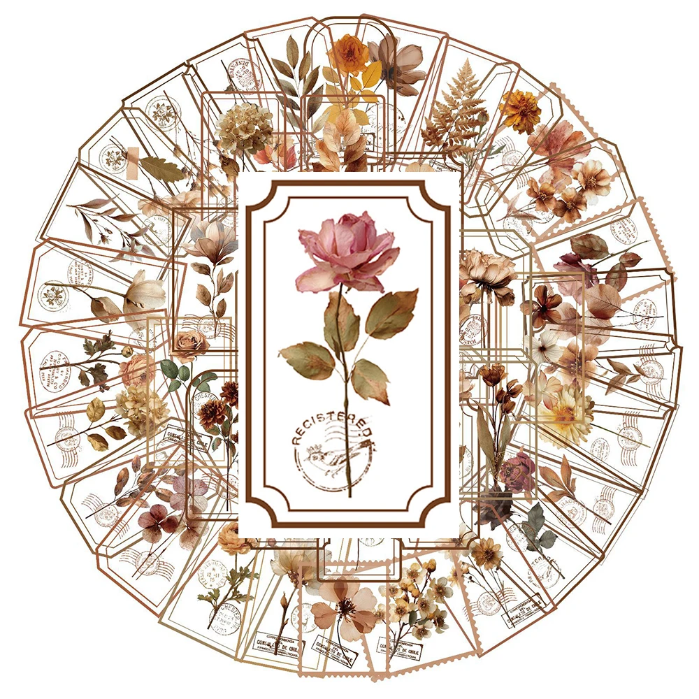 10/30/50pcs Brown Transparent Flower Stamp Stickers Retro Aesthetic DIY Suitcase Phone Notebook Waterproof Graffiti Sticker Pack
10/30/50pcs Brown Transparent Flower Stamp Stickers Retro Aesthetic DIY Suitcase Phone Notebook Waterproof Graffiti Sticker Pack