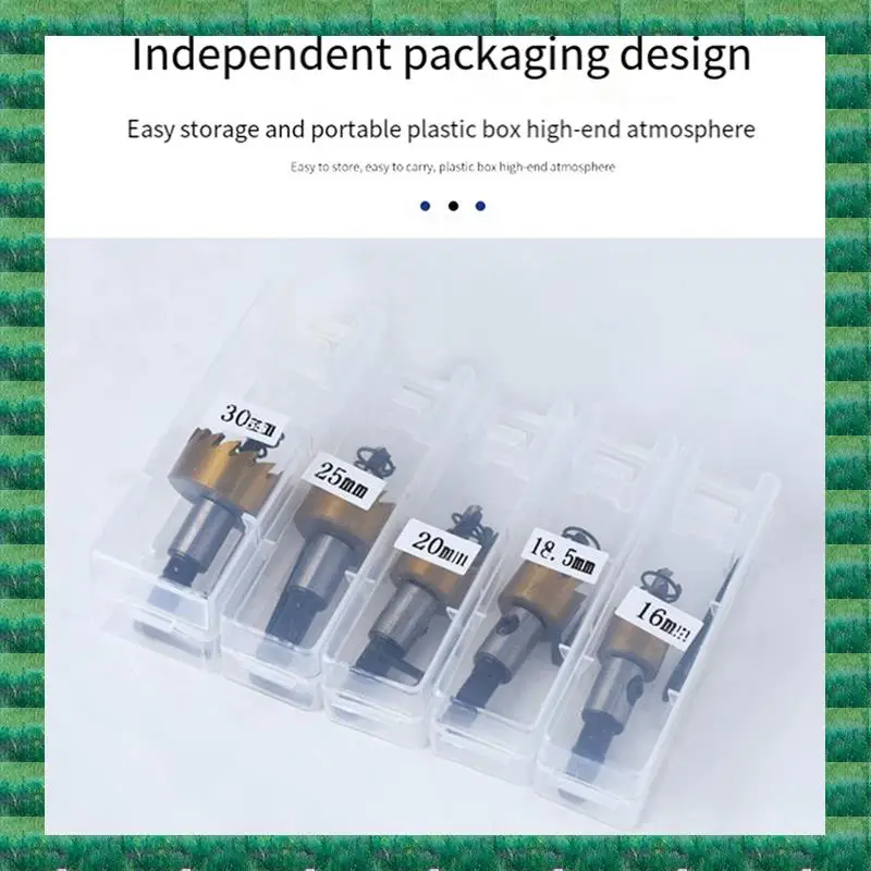 B76A 5-Piece Set Of 16Mm-30Mm High-Speed Steel Drill Hole Cutter, Suitable For Metal, Copper, Stainless Steel And Iron Plate Dur
B76A 5-Piece Set Of 16Mm-30Mm High-Speed Steel Drill Hole Cutter, Suitable For Metal, Copper, Stainless Steel And Iron Plate Dur