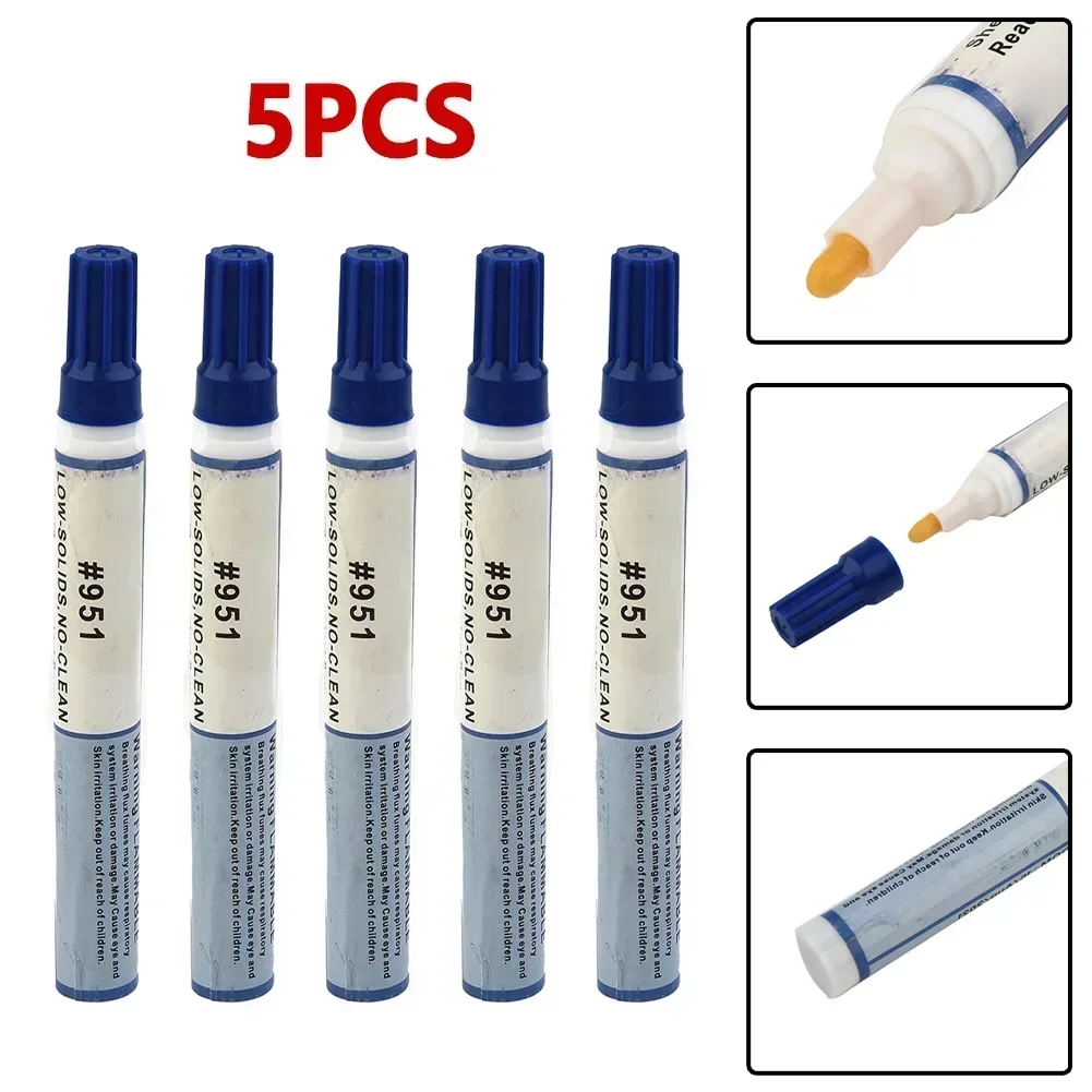 5×10ml 951 Soldering Flux Pen Low-Solid Cleaning-free Welding Pen For PCB Welding Lead- Free Soldering Pen Soldering Tools
5×10ml 951 Soldering Flux Pen Low-Solid Cleaning-free Welding Pen For PCB Welding Lead- Free Soldering Pen Soldering Tools