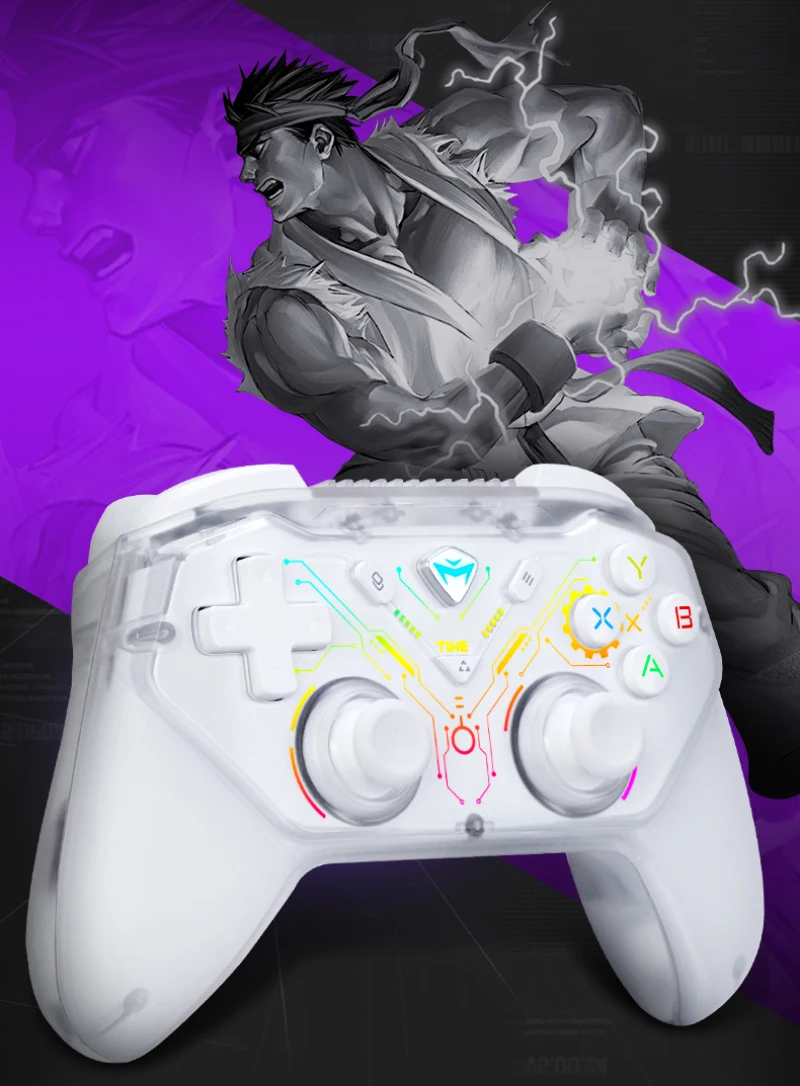 MACHENIKE G3S Bluetooth Wireless Gamepad Dual Mode Semi-transparent housing RGB Dazzling Game Controller for PC Steam
MACHENIKE G3S Bluetooth Wireless Gamepad Dual Mode Semi-transparent housing RGB Dazzling Game Controller for PC Steam