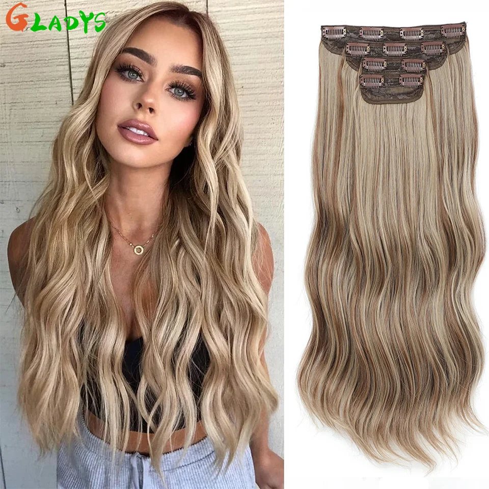 Ombre Color Clips Hair Extension 22 Inch Synthetic Clips Hair Extensions 4 Pcs/lot Body Wave Clip Ins Hair Piece Extension
Ombre Color Clips Hair Extension 22 Inch Synthetic Clips Hair Extensions 4 Pcs/lot Body Wave Clip Ins Hair Piece Extension