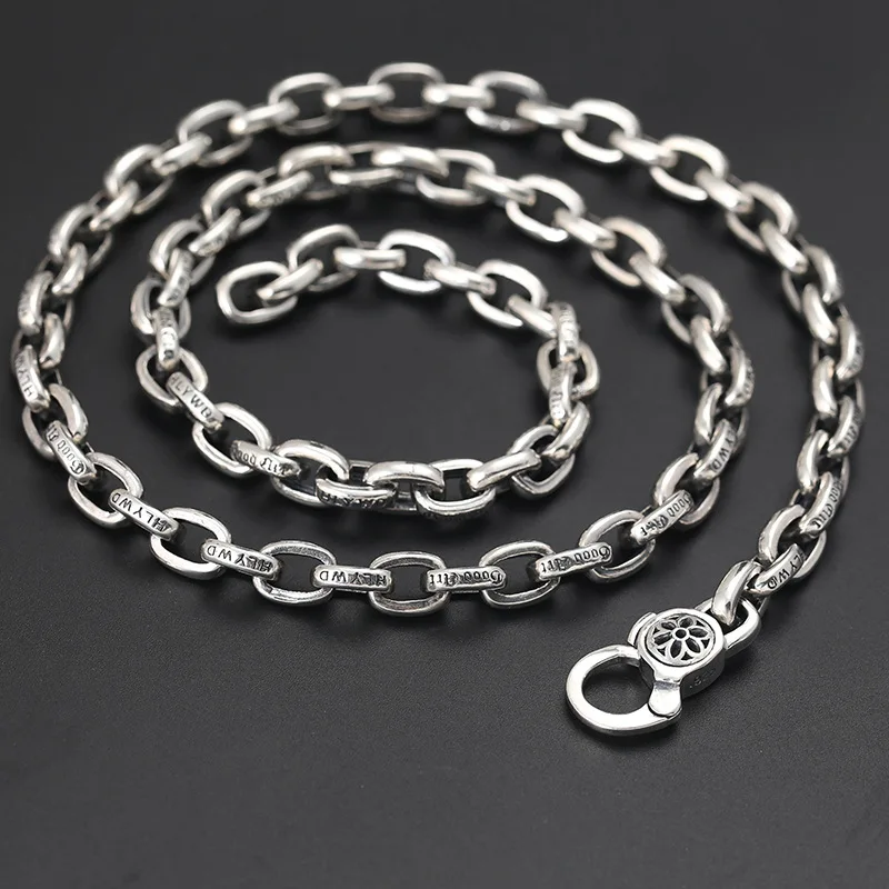 S925 sterling silver jewelry k-stylestylish cherry blossom letter necklace thai silver necklace for men and women
S925 sterling silver jewelry k-stylestylish cherry blossom letter necklace thai silver necklace for men and women