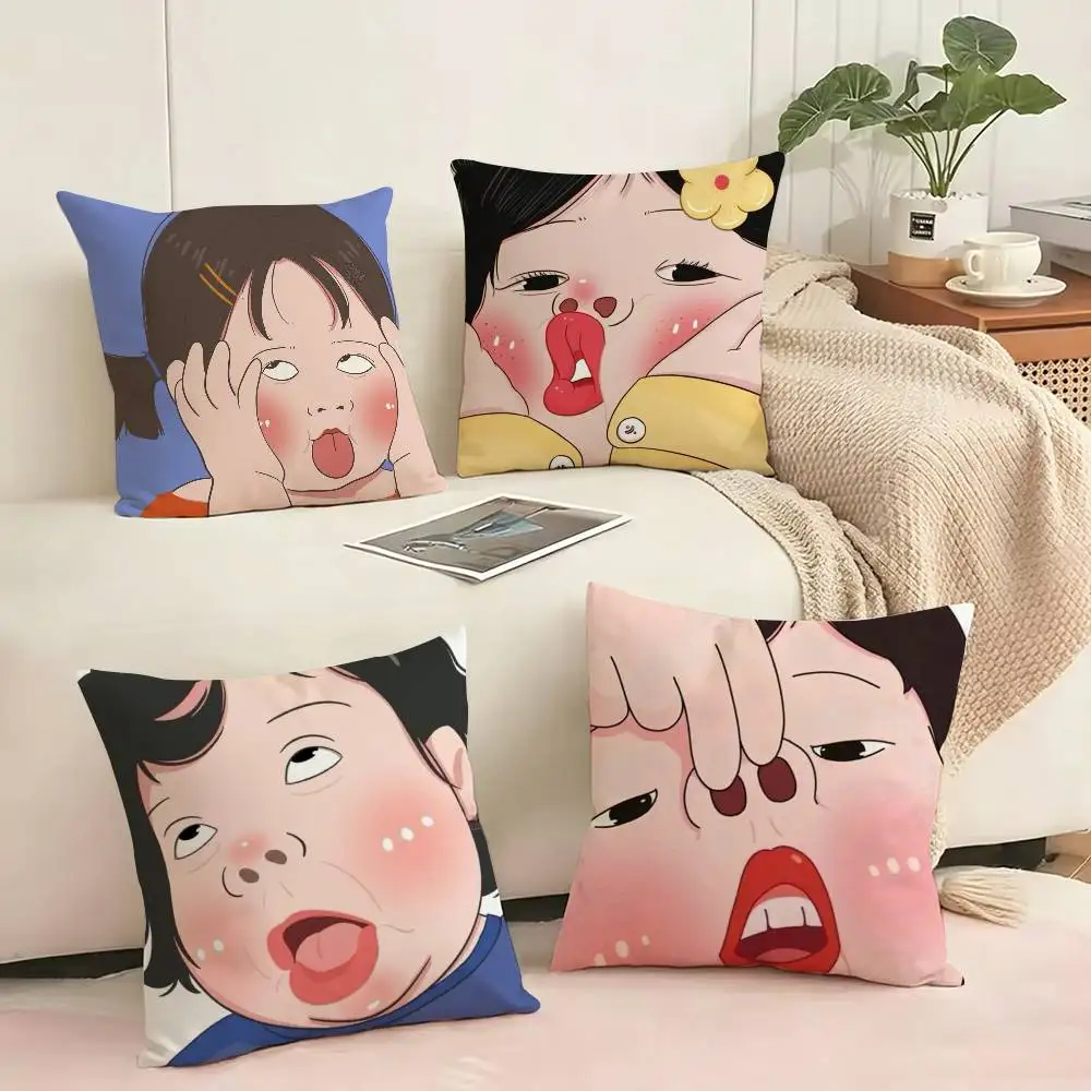 Cute cartoon funny emoji Pillow Case Square Double-Sided Sofa Cushion Cover Bedroom Bedside Pillow Gift
Cute cartoon funny emoji Pillow Case Square Double-Sided Sofa Cushion Cover Bedroom Bedside Pillow Gift