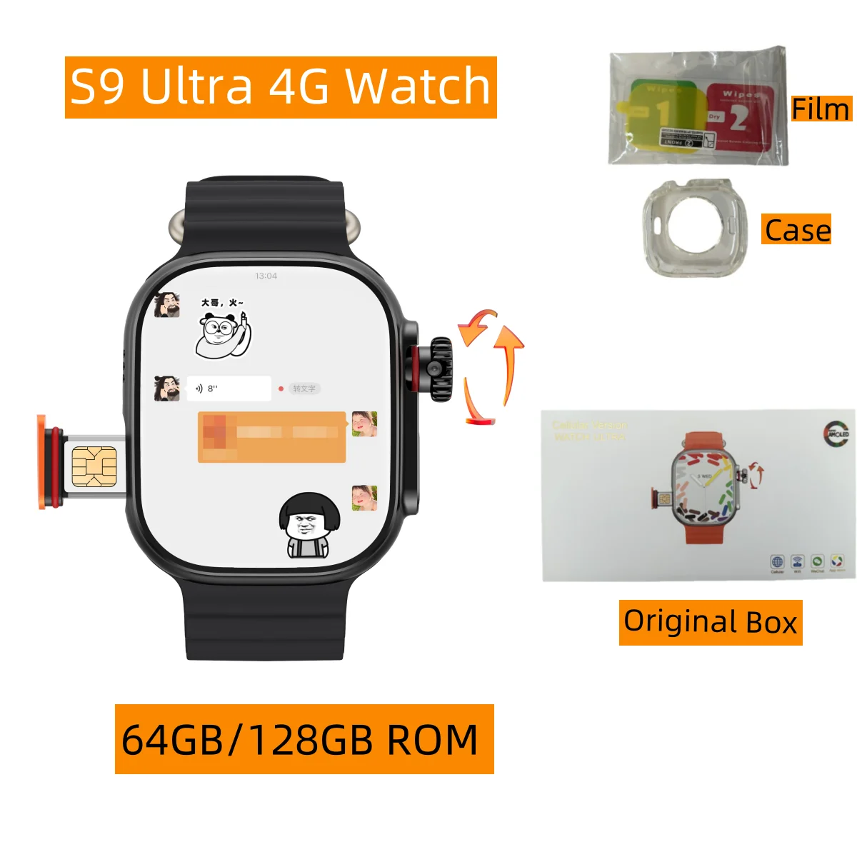 Новейшие умные часы 4G Android система 2,2 дюйма 448*528 Amoled камера GPS WIFI смарт-часы с памятью 128 ГБ бесплатное приложение для загрузки
Новейшие умные часы 4G Android система 2,2 дюйма 448*528 Amoled камера GPS WIFI смарт-часы с памятью 128 ГБ бесплатное приложение для загрузки