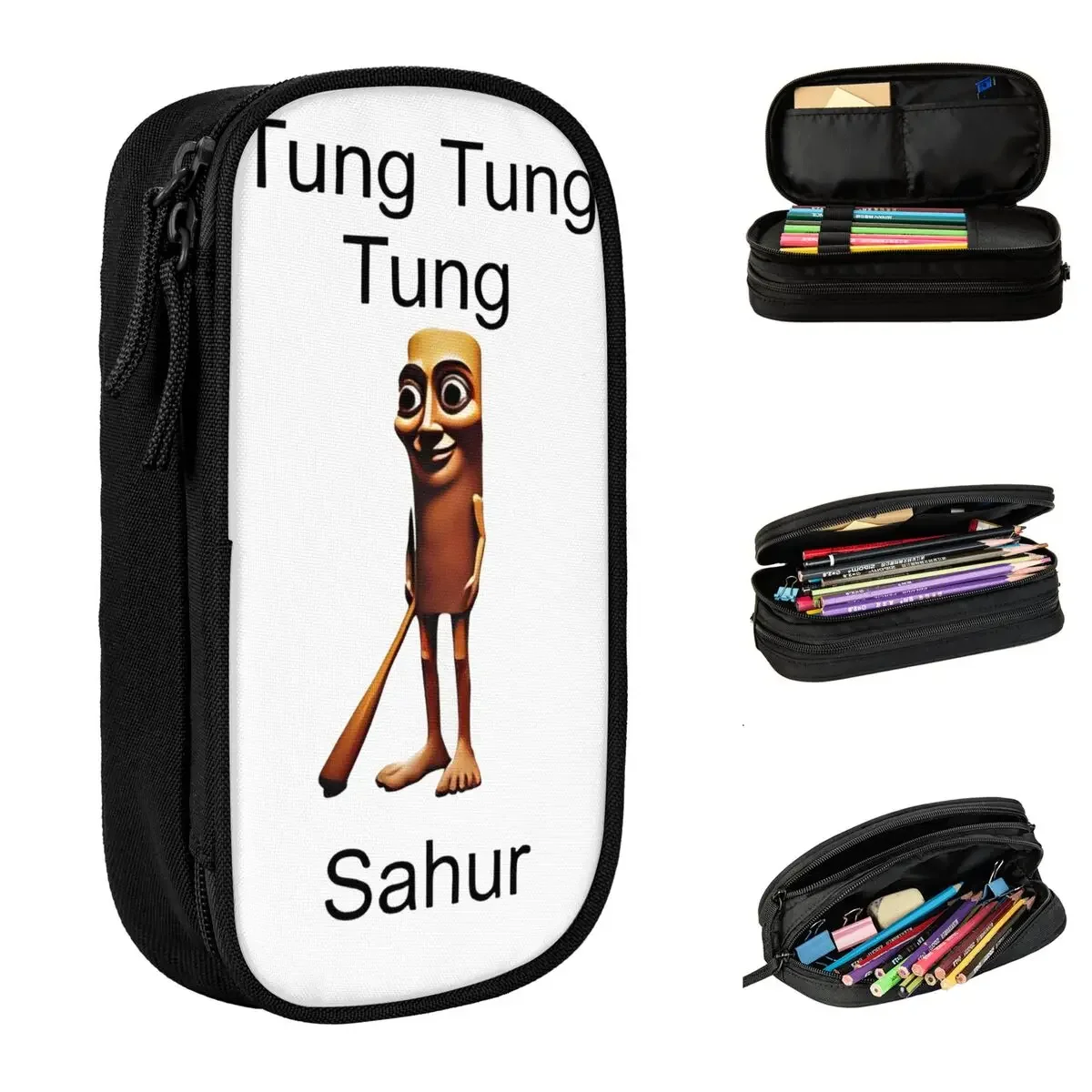 Tung Tung Tung Sahur - Italian Brainrot Meme Accessories Pen Box Large-capacity Kids Pencil Bag Birthday Gift
Tung Tung Tung Sahur - Italian Brainrot Meme Accessories Pen Box Large-capacity Kids Pencil Bag Birthday Gift