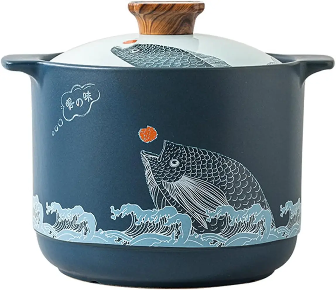 Casserole,Stone Pot, Chinese Style Ceramic Saucepan Kitchen Utensils, Nourishing Soup Pot Heat Resistant Stew Pot for Dinner and
Casserole,Stone Pot, Chinese Style Ceramic Saucepan Kitchen Utensils, Nourishing Soup Pot Heat Resistant Stew Pot for Dinner and