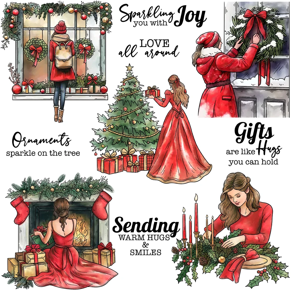 Mangocraft Warm Christmas Women At Home Clear Stamps DIY Scrapbooking Supplies Silicone Stamp For Card Making Albums Decor
Mangocraft Warm Christmas Women At Home Clear Stamps DIY Scrapbooking Supplies Silicone Stamp For Card Making Albums Decor
