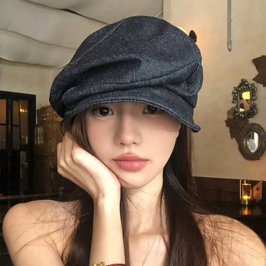 Vintage Pleated Cotton Linen Beret Octagonal Hat Face Slimming Artist Cap
Vintage Pleated Cotton Linen Beret Octagonal Hat Face Slimming Artist Cap