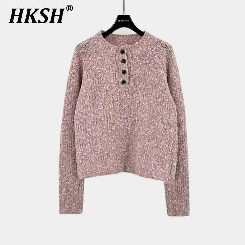 HKSH 2024, осенне-зимний новый женский шерстяной вязаный свитер Y2K, уличная мода, шикарный пуловер на пуговицах, элегантные топы HK3404
HKSH 2024, осенне-зимний новый женский шерстяной вязаный свитер Y2K, уличная мода, шикарный пуловер на пуговицах, элегантные топы HK3404