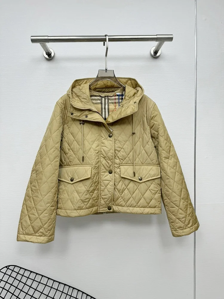 Autumn Winter Lightweight Breathable Cotton Jacket Hooded Women's Outerwear Pure Color Slimming Versatile British Style Coat
Autumn Winter Lightweight Breathable Cotton Jacket Hooded Women's Outerwear Pure Color Slimming Versatile British Style Coat