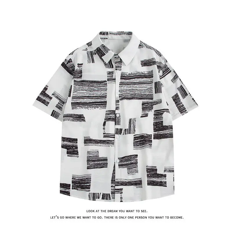Fashion 2025 Autumn Spring Clothes Print Brand Shirts For Mens Short Sleeves Casual Blouse Oversize 4XL 5XL
Fashion 2025 Autumn Spring Clothes Print Brand Shirts For Mens Short Sleeves Casual Blouse Oversize 4XL 5XL