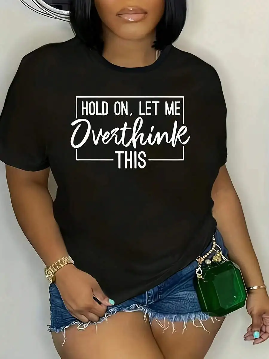 Plus Size Womens Black Short Sleeve Round Neck Tee Digital Print Casual Regular Fit
Plus Size Womens Black Short Sleeve Round Neck Tee Digital Print Casual Regular Fit