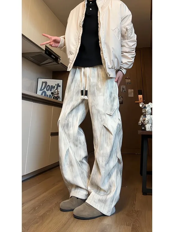 Мужские зимние спортивные брюки American Sle Tie Dye Workwear с начесом, теплые, повседневные, прямого кроя, модные, с лоскутным дизайном, свободные...
Мужские зимние спортивные брюки American Sle Tie Dye Workwear с начесом, теплые, повседневные, прямого кроя, модные, с лоскутным дизайном, свободные...