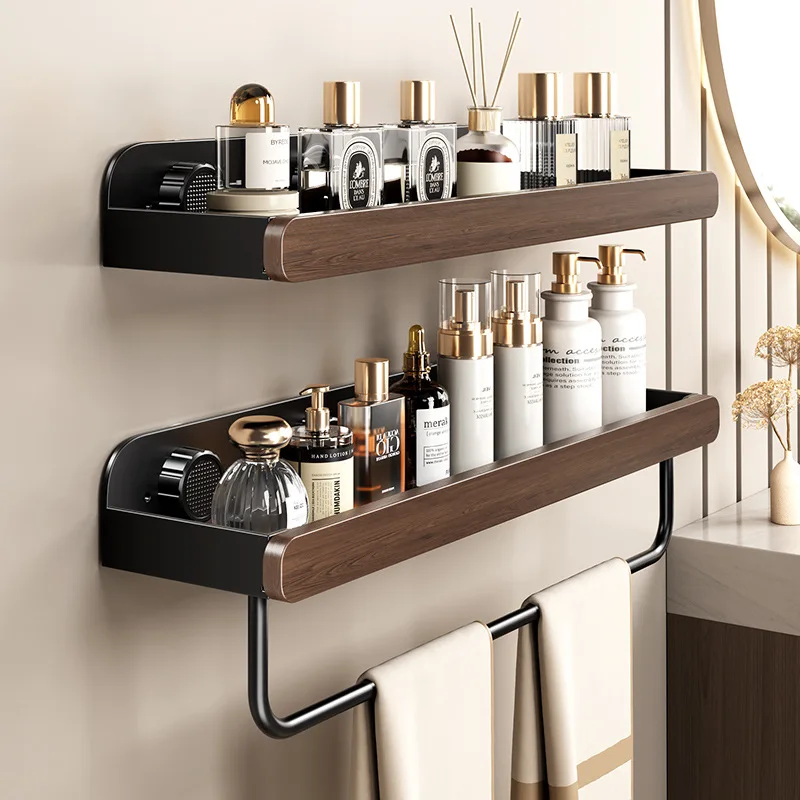 Wall Mounted Bathroom Shelf No Drilling Needed Storage Rack Walnut Widened Countertop Shower Rack Space Saving Rack
Wall Mounted Bathroom Shelf No Drilling Needed Storage Rack Walnut Widened Countertop Shower Rack Space Saving Rack