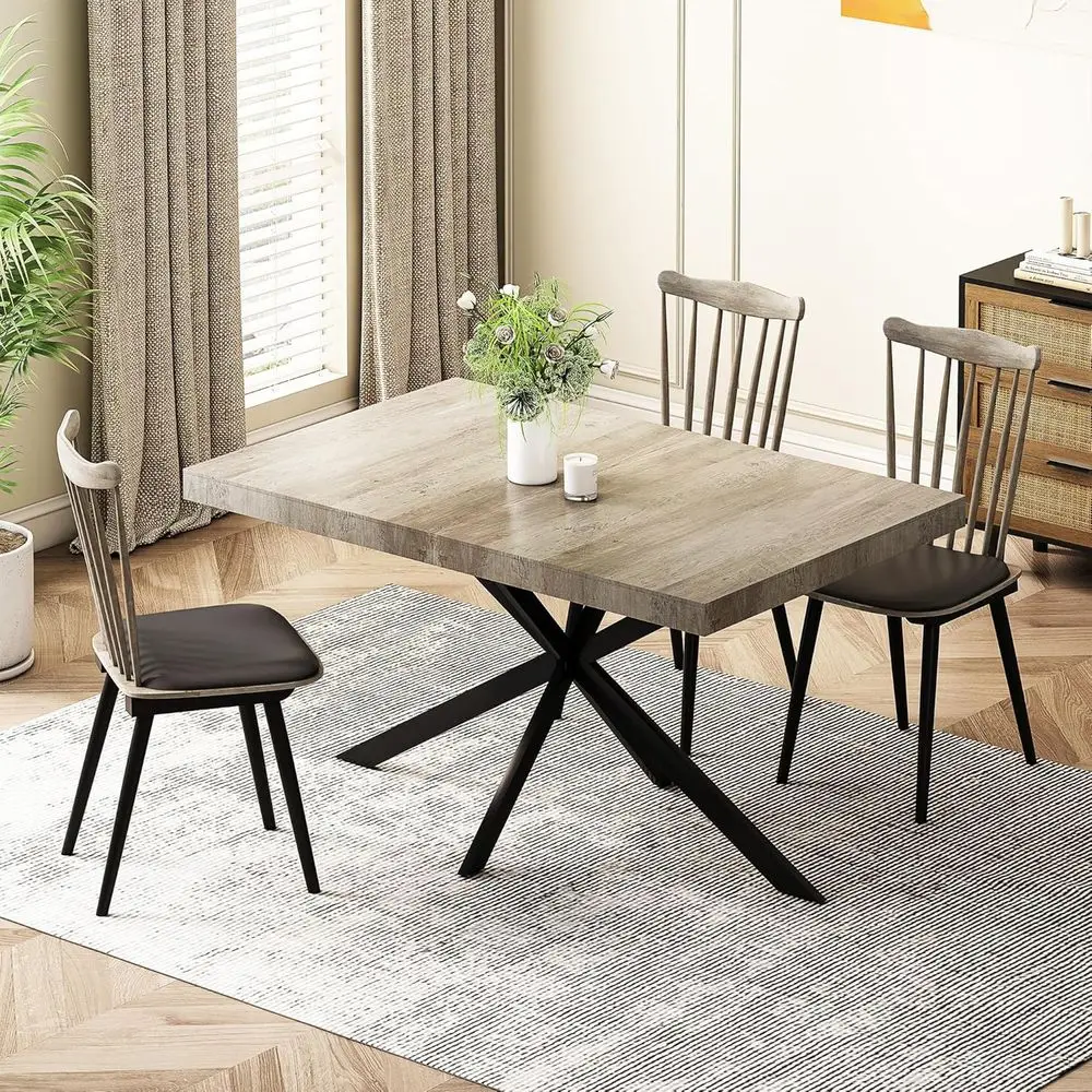 Expandable Wooden Dining Table for 6-8, 55-71 Grey Table with Storage, Pedestal Base
Expandable Wooden Dining Table for 6-8, 55-71 Grey Table with Storage, Pedestal Base