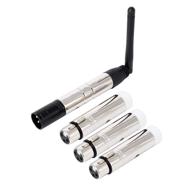 Wireless DMX Controller 3 Receiver & 1 Transmitter DMX512 Wireless Transmitter DJ Stage Lighting Control
Wireless DMX Controller 3 Receiver & 1 Transmitter DMX512 Wireless Transmitter DJ Stage Lighting Control