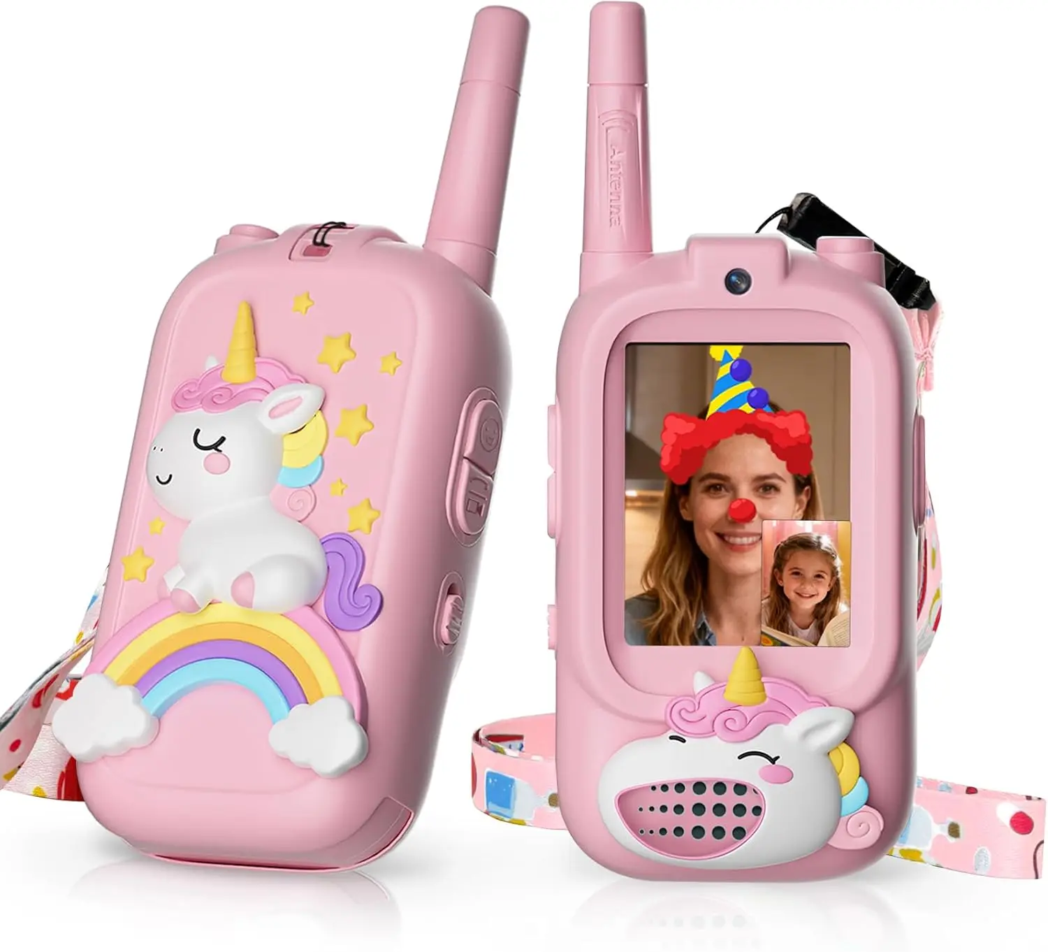 Rechargeable Walkie Talkies with Screen & Voice Changer, 1000ft Range, 2-Pack for Indoor Outdoor Games and Camping
Rechargeable Walkie Talkies with Screen & Voice Changer, 1000ft Range, 2-Pack for Indoor Outdoor Games and Camping