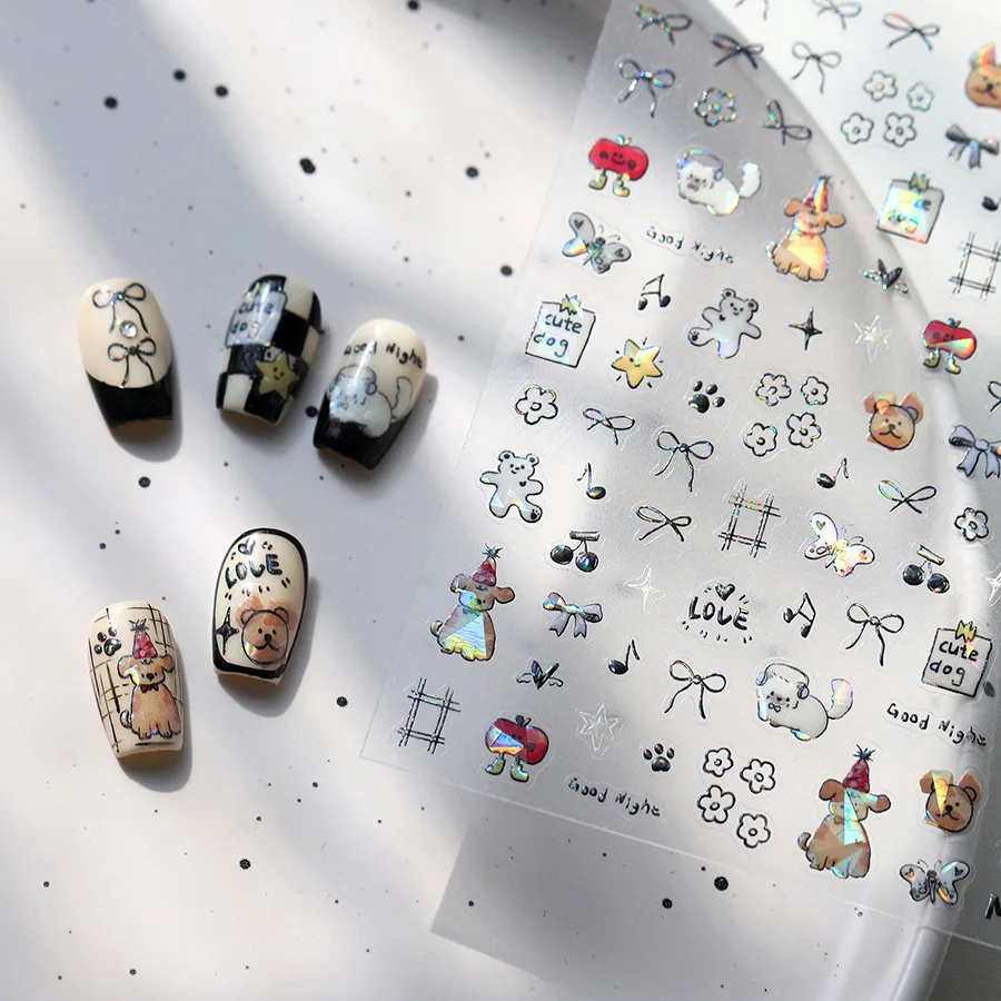 Broken Glass Glitter Nail Stickers Sweet Cool Dog Bow Flower Self Adhesive Premium Vinyl Glossy for Women
Broken Glass Glitter Nail Stickers Sweet Cool Dog Bow Flower Self Adhesive Premium Vinyl Glossy for Women