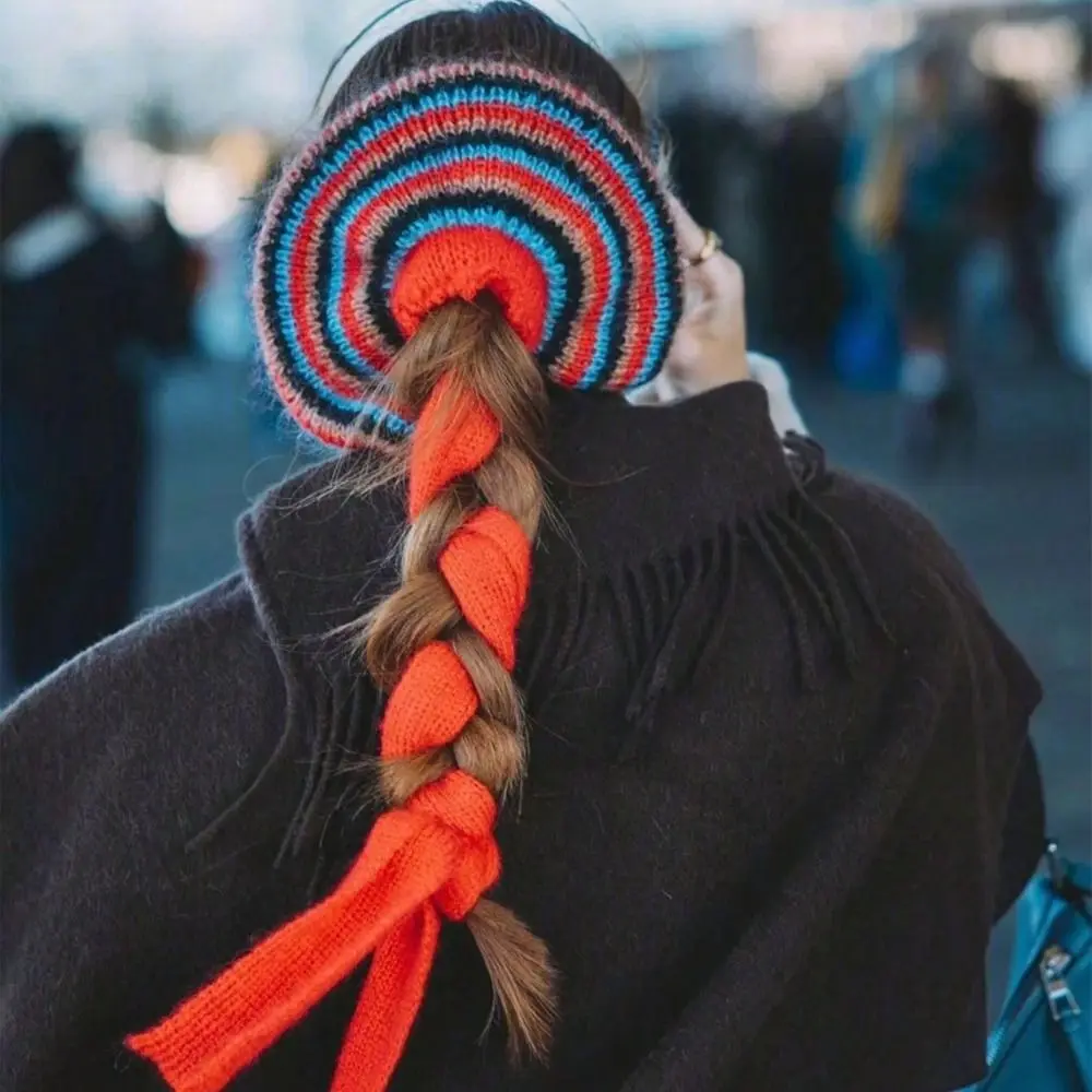 New Contrasting Color Knitted Large Hair Band Knitting Vintage Hair Accessories Handmade Large Hair Rope
New Contrasting Color Knitted Large Hair Band Knitting Vintage Hair Accessories Handmade Large Hair Rope