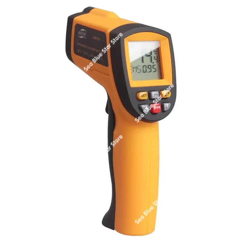 Промышленный ручной инфракрасный термометр, бесконтактный -50 ~ 700-градусный портативный цифровой термометр GM700
Промышленный ручной инфракрасный термометр, бесконтактный -50 ~ 700-градусный портативный цифровой термометр GM700