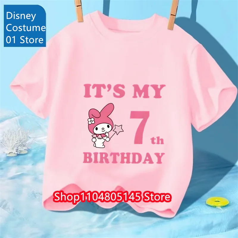 Новинка 2024 года, футболка My Melody, летние модные детские футболки с рисунком аниме, повседневный спортивный костюм с круглым вырезом и короткими рукавами с принтом
Новинка 2024 года, футболка My Melody, летние модные детские футболки с рисунком аниме, повседневный спортивный костюм с круглым вырезом и короткими рукавами с принтом