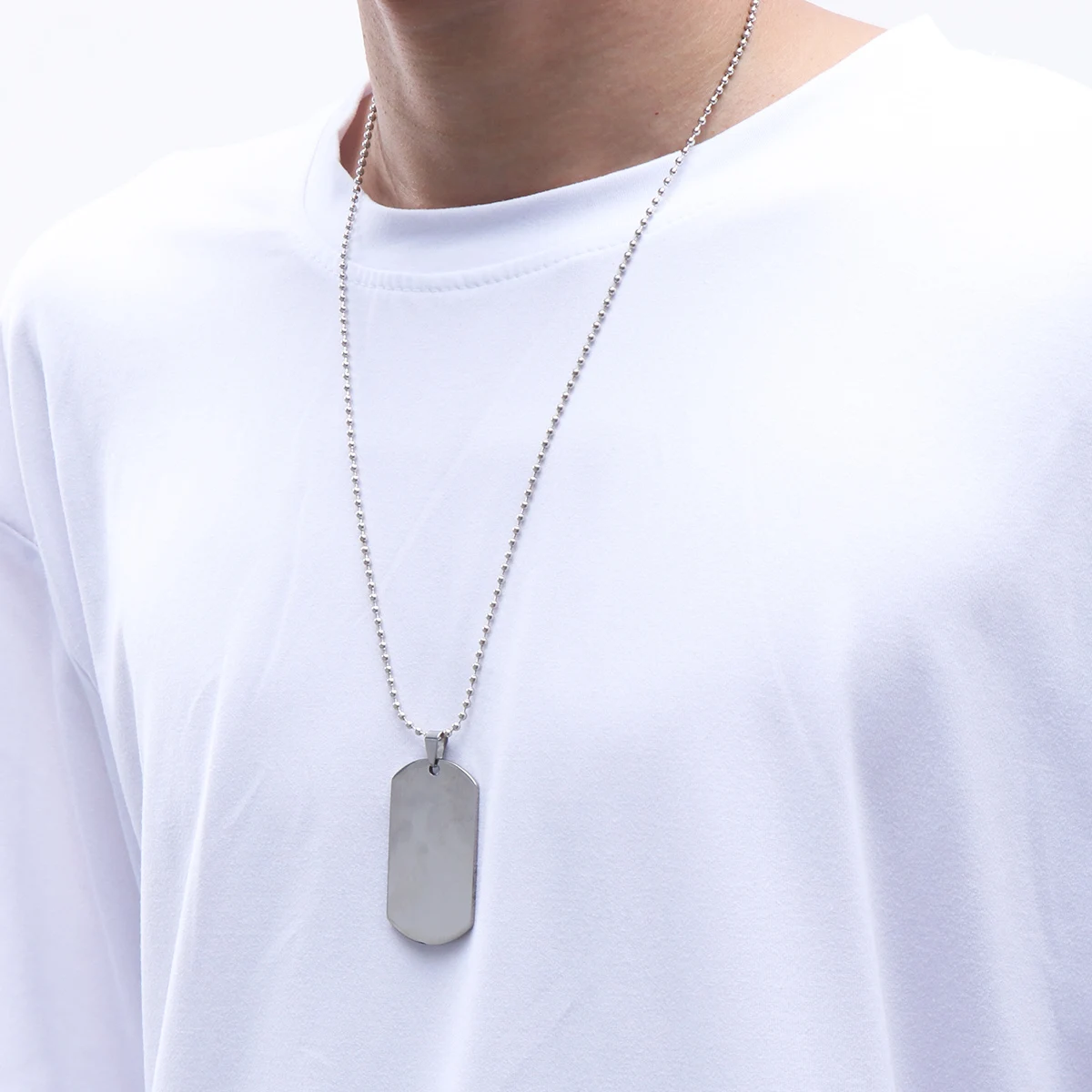 Personalized Tags Pendant Identity Card Necklace Men's Necklaces Hanging Chain for
Personalized Tags Pendant Identity Card Necklace Men's Necklaces Hanging Chain for