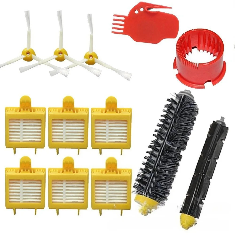 iRobot Roomba 700 Series Replacement Parts Kit - Roller Brush, Rubber Brush, HEPA Filter, Triangle/Hexagon Side Brushes
iRobot Roomba 700 Series Replacement Parts Kit - Roller Brush, Rubber Brush, HEPA Filter, Triangle/Hexagon Side Brushes