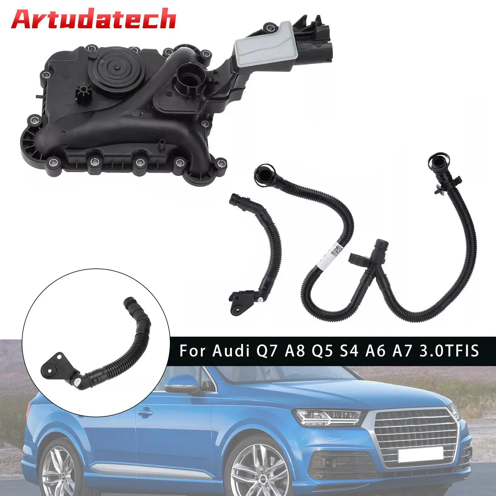 Маслоотделитель Artudatech, накладка вентиляционного клапана PCV и шланг для Audi Q7 A8 Q5 S4 A6 A7 3.0TFIS
Маслоотделитель Artudatech, накладка вентиляционного клапана PCV и шланг для Audi Q7 A8 Q5 S4 A6 A7 3.0TFIS