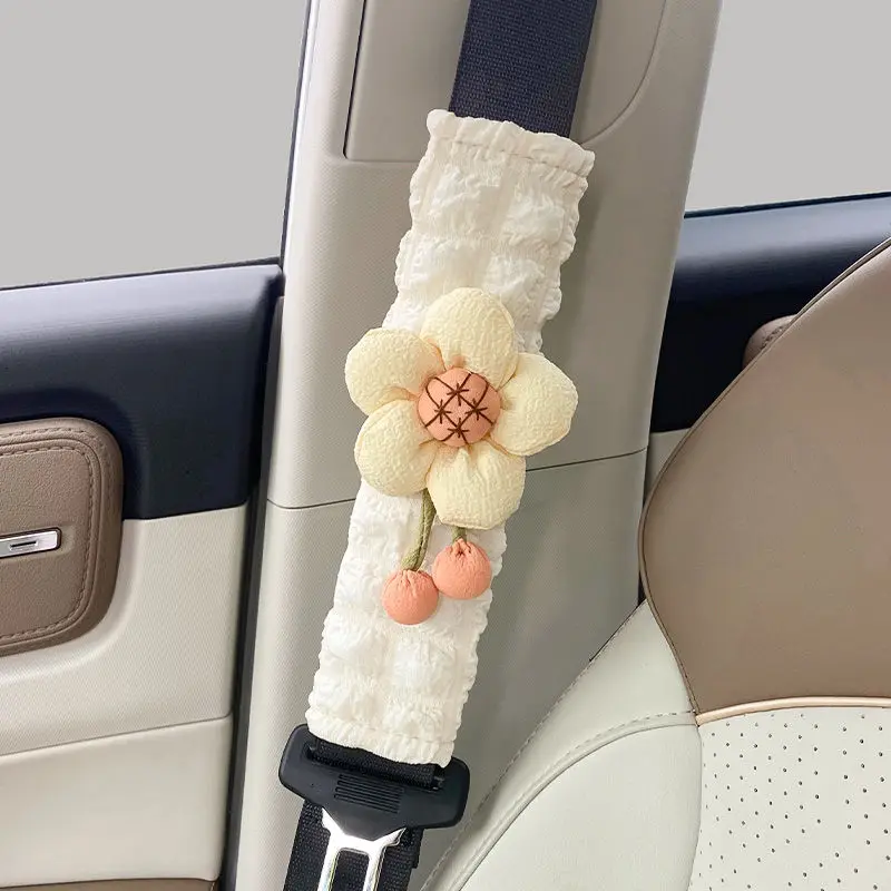 Car Seat Belt Shoulder Pad For Girl Delicacy Cute Puff Sunflower Safety Belt Cover Car Decoration Supplies Interior Accessories
Car Seat Belt Shoulder Pad For Girl Delicacy Cute Puff Sunflower Safety Belt Cover Car Decoration Supplies Interior Accessories