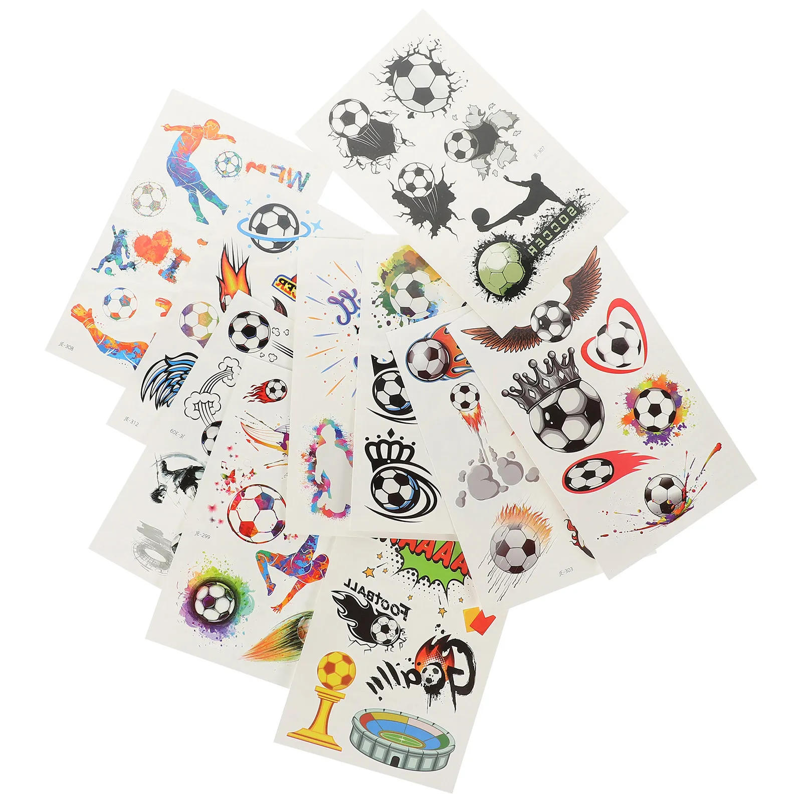 10 Football Temporary Tattoos Stickers Sports Themed Face Body Decals Waterproof Safe Easy Apply Kids Nail Exercise
10 Football Temporary Tattoos Stickers Sports Themed Face Body Decals Waterproof Safe Easy Apply Kids Nail Exercise