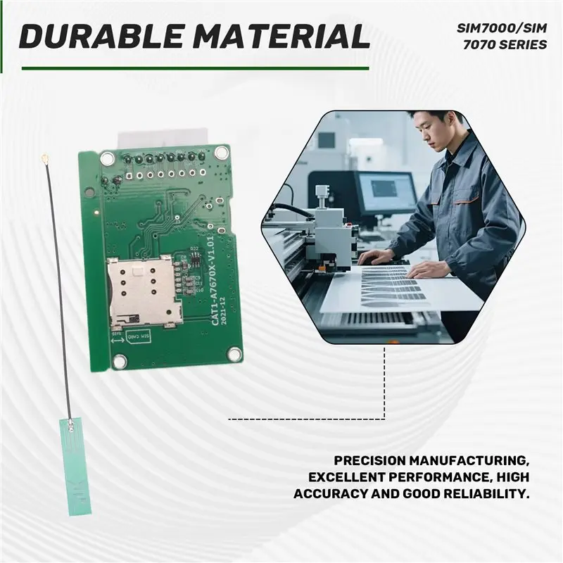 # Best Choice A7670E SIMCOM 4G LTE Cat1 Module 4G LTE Cat1 Module With SIM Card Slot TTL UART 2G LTE-FDD B1/B3/B5/B7/B8/B20 GSM
# Best Choice A7670E SIMCOM 4G LTE Cat1 Module 4G LTE Cat1 Module With SIM Card Slot TTL UART 2G LTE-FDD B1/B3/B5/B7/B8/B20 GSM