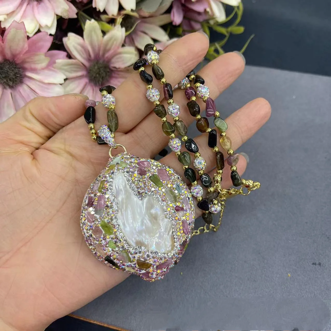 Natural Irregular Baroque Pearl Jewelry Set for Women Colored Gemstone Tourmaline Pendant Necklace Earrings Bracelet Ring Charm
Natural Irregular Baroque Pearl Jewelry Set for Women Colored Gemstone Tourmaline Pendant Necklace Earrings Bracelet Ring Charm