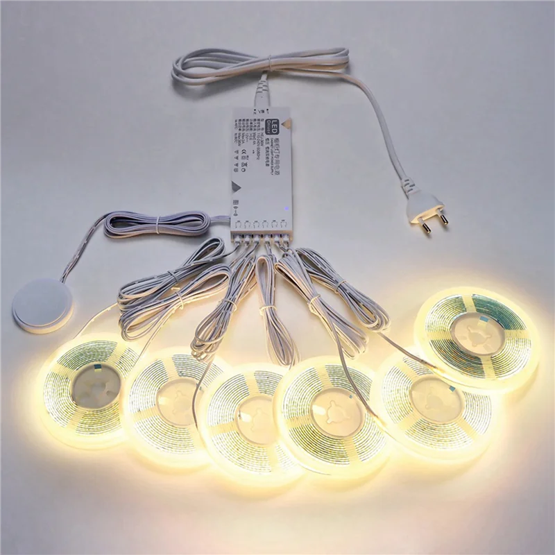 【Promotion】12X Touch Sensor Under Cabinet Light Dimmable COB LED Strip Suitable For Bedroom, Wardrobe, EU Plug
【Promotion】12X Touch Sensor Under Cabinet Light Dimmable COB LED Strip Suitable For Bedroom, Wardrobe, EU Plug