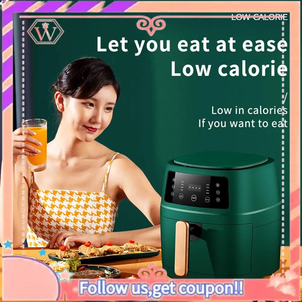 Upgraded 1 Piece Air Fryer 5L Large Capacity Smart Automatic Household Multi-Function LED Ouchscreen Deep Fryer Without Oil Blac
Upgraded 1 Piece Air Fryer 5L Large Capacity Smart Automatic Household Multi-Function LED Ouchscreen Deep Fryer Without Oil Blac