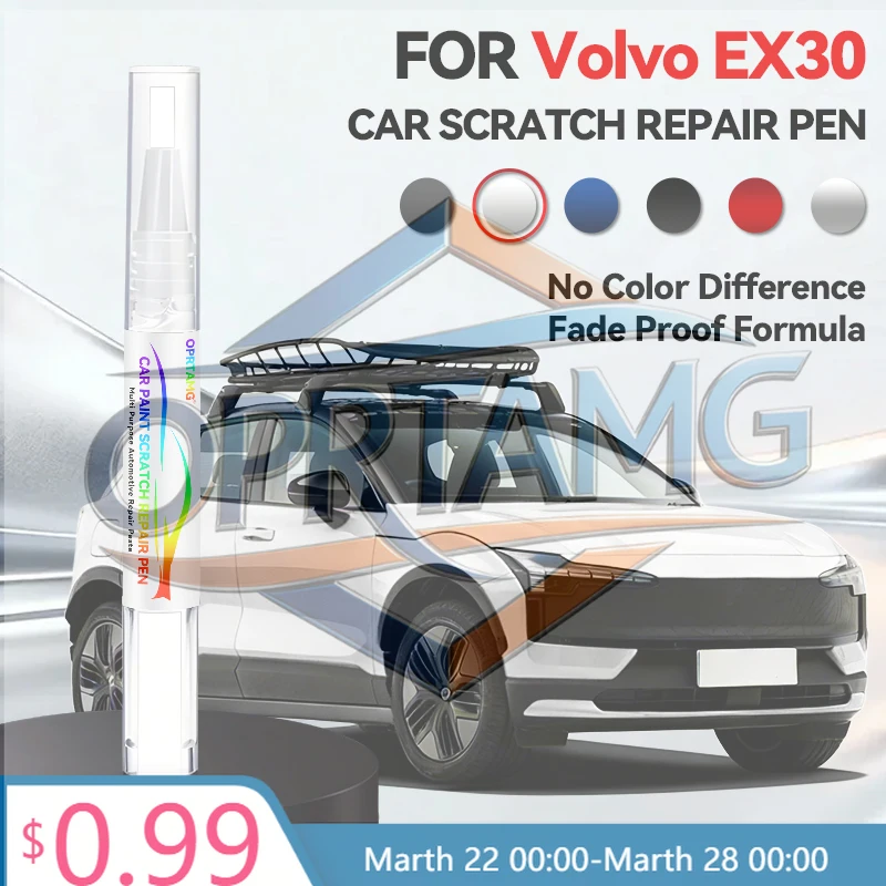 For Volvo EX30 Misty Gray Crystal white 707 Onyx Black 717 Blue Paint Repair Pen Touch Up Scratch Remover DIY Car Accessories
For Volvo EX30 Misty Gray Crystal white 707 Onyx Black 717 Blue Paint Repair Pen Touch Up Scratch Remover DIY Car Accessories