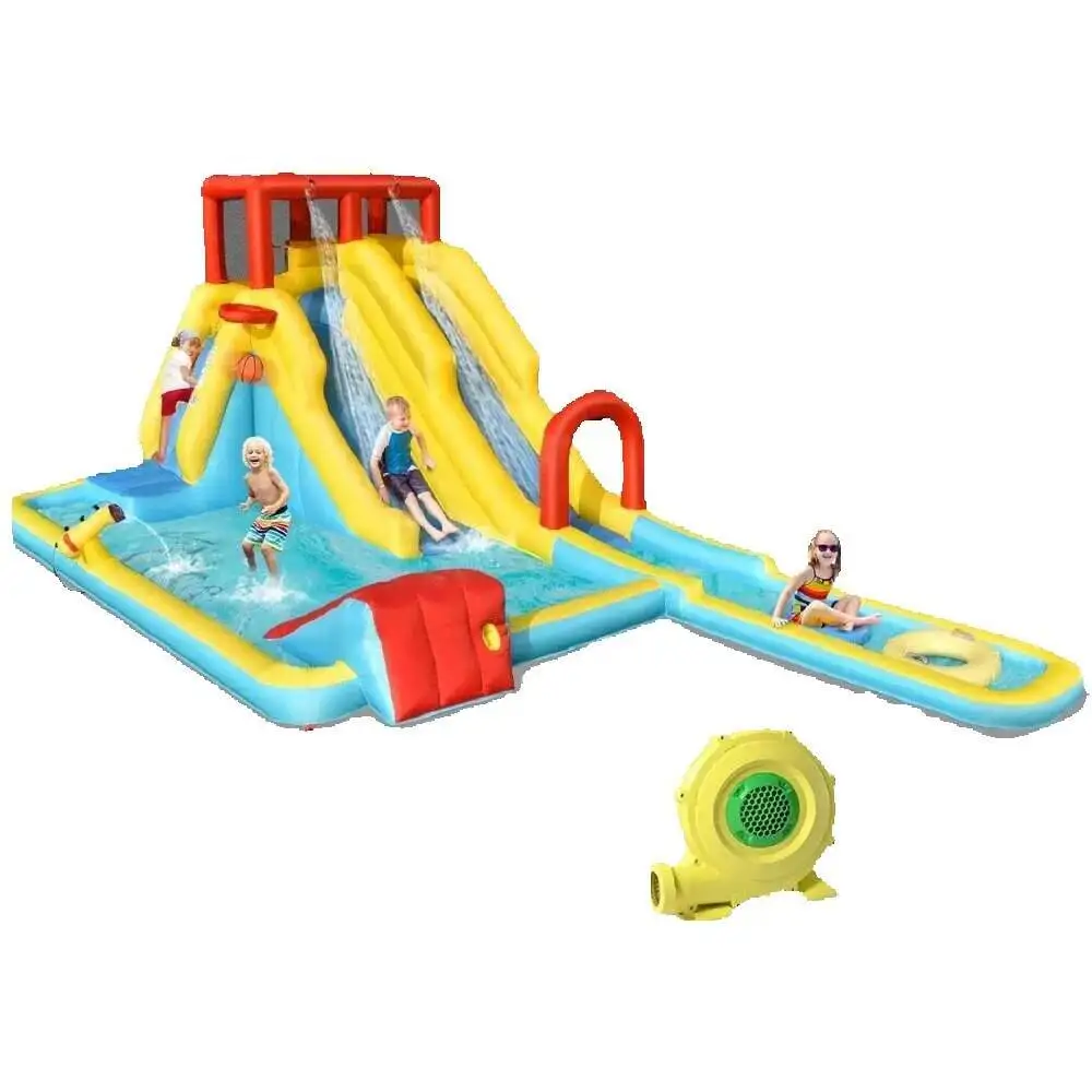 Slide, Iatable Kids Mega Waterslide Park W/Dual Slides, 950W Blower, Splash Pool, Blow Up Water Slides Slid Blower, Pool,
Slide, Iatable Kids Mega Waterslide Park W/Dual Slides, 950W Blower, Splash Pool, Blow Up Water Slides Slid Blower, Pool,