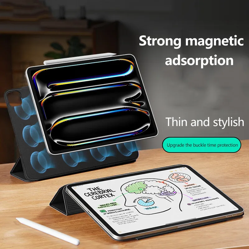 Trifold Leather Case For iPad Pro 13 2024 7th Air11 6th Pro11 5th Air 13 10th 10.9 Air 5 4 Pro12.9 Mini6 Magnetic Charging Cover
Trifold Leather Case For iPad Pro 13 2024 7th Air11 6th Pro11 5th Air 13 10th 10.9 Air 5 4 Pro12.9 Mini6 Magnetic Charging Cover
