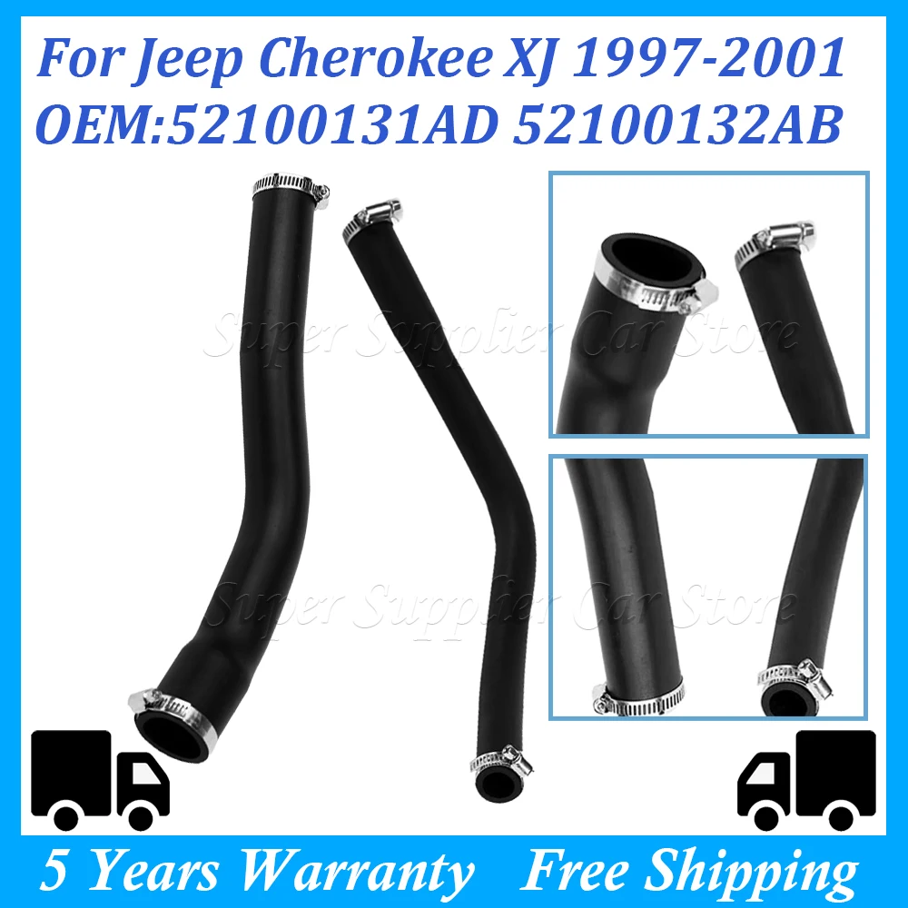 New For Jeep XJ Cherokee1997 1998 1999 2000 2001 Car Fuel Tank Filler & Vent Hoses kit With 4 Clamps 52100131AD 52100132AB
New For Jeep XJ Cherokee1997 1998 1999 2000 2001 Car Fuel Tank Filler & Vent Hoses kit With 4 Clamps 52100131AD 52100132AB