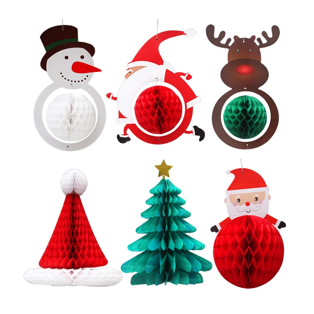 Xmas Tree Decor Snowman Pendant Ornament Christmas Paper Honeycomb Ornaments Hanging Decoration
Xmas Tree Decor Snowman Pendant Ornament Christmas Paper Honeycomb Ornaments Hanging Decoration