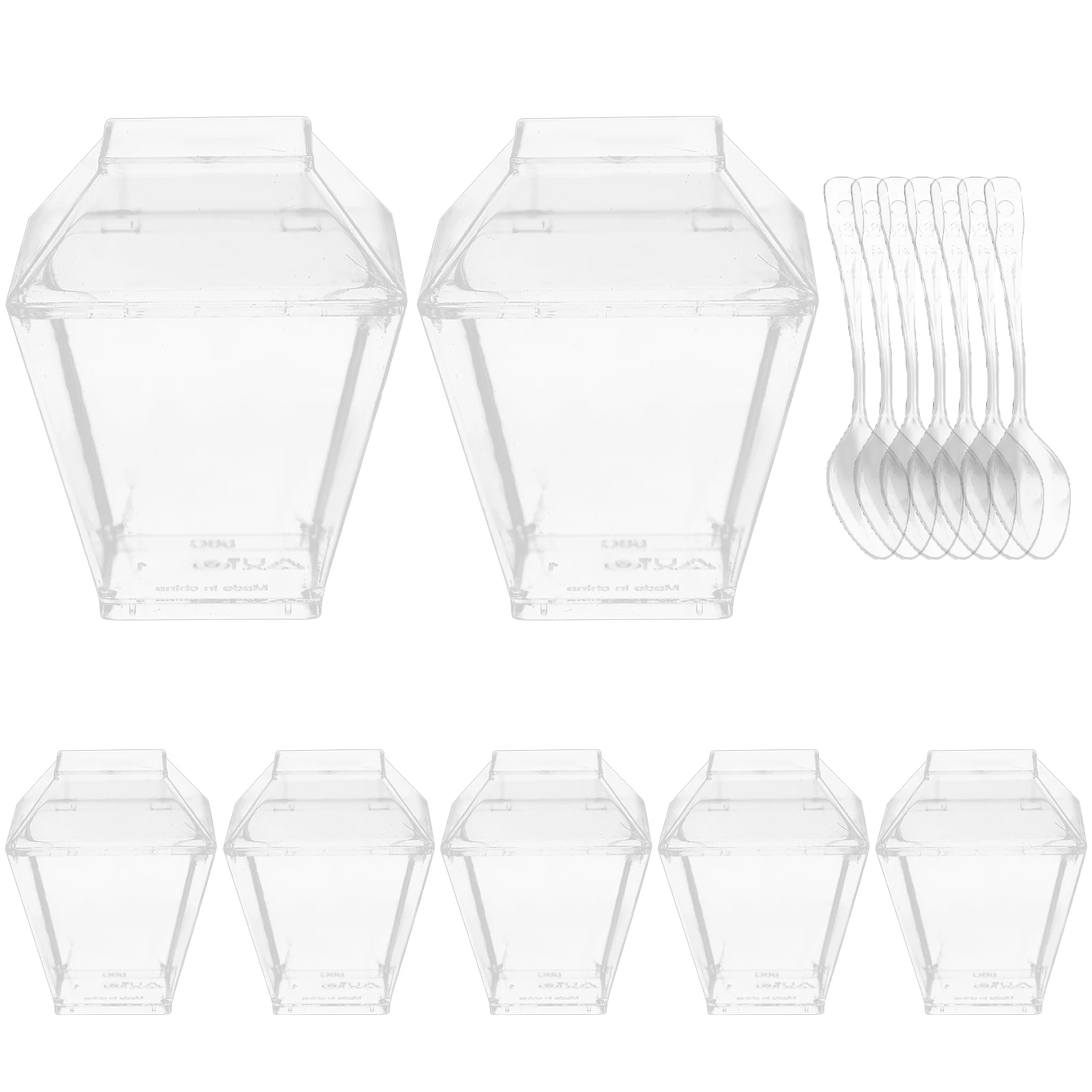 50 Sets Dessert Cups Lids Spoons 60ml Transparent Cake Mousse Pudding Containers Dessert Cups With Lids Spoons Reusable
50 Sets Dessert Cups Lids Spoons 60ml Transparent Cake Mousse Pudding Containers Dessert Cups With Lids Spoons Reusable