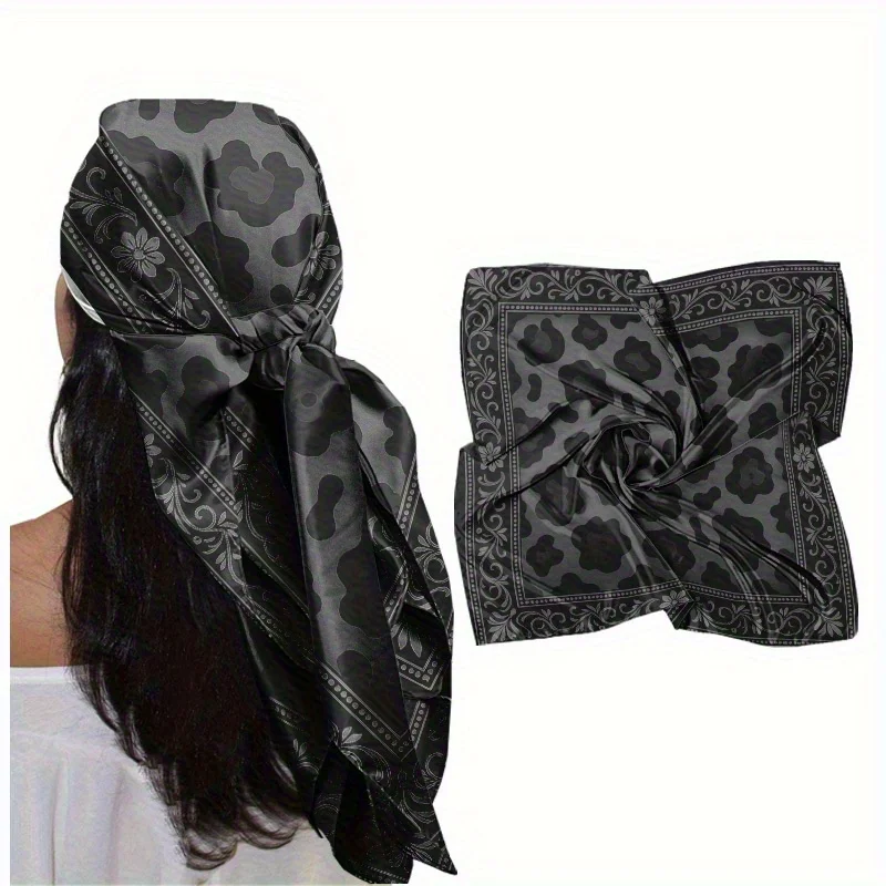 1pc 35-Inch Square Scarf, Soft Fashionable Aesthetic Leopard Print Headscarf, Skin-Friendly And Breathable, Non-Stuffy, Daily Commuting, Shopping, Dates, Weekend Leisure, Outdoor Play, Beach Vacation
1pc 35-Inch Square Scarf, Soft Fashionable Aesthetic Leopard Print Headscarf, Skin-Friendly And Breathable, Non-Stuffy, Daily Commuting, Shopping, Dates, Weekend Leisure, Outdoor Play, Beach Vacation