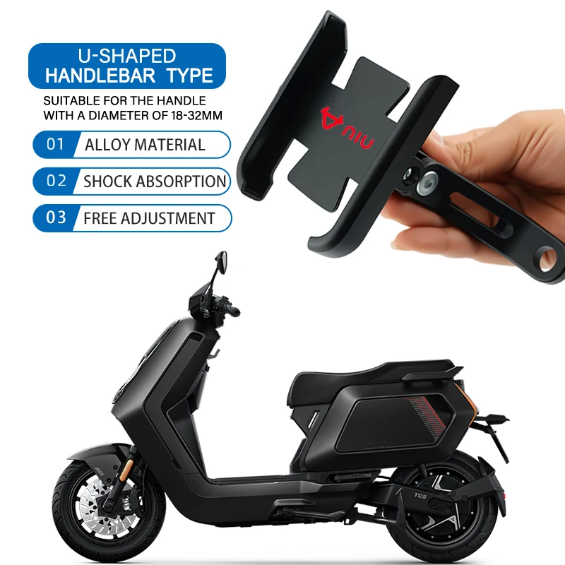 Motorcycle Phone Holder 360° Rotation Aluminum Alloy Bracket Handlebar Mount For Niu Kqi3 Pro M1 N1s Ngt N1 Uqi NQi GT RQi MQi
Motorcycle Phone Holder 360° Rotation Aluminum Alloy Bracket Handlebar Mount For Niu Kqi3 Pro M1 N1s Ngt N1 Uqi NQi GT RQi MQi